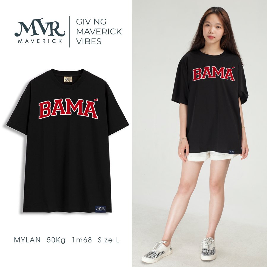 Áo thun nữ nam chữ ba má Cotton thoáng mát thiết kế US quà tặng Bama MVR KK3923