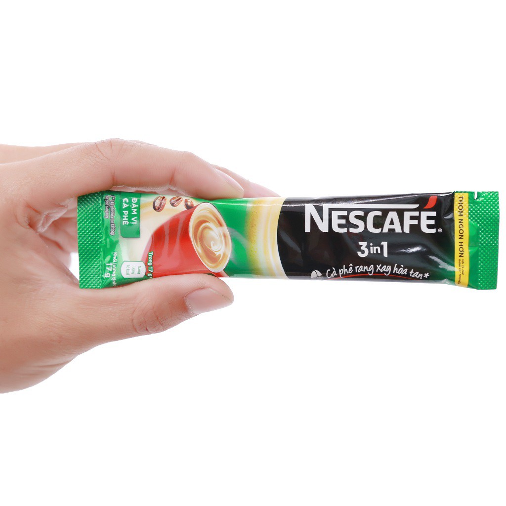 Cà phê sữa NesCafe xanh 3 in 1 đậm vị cà phê