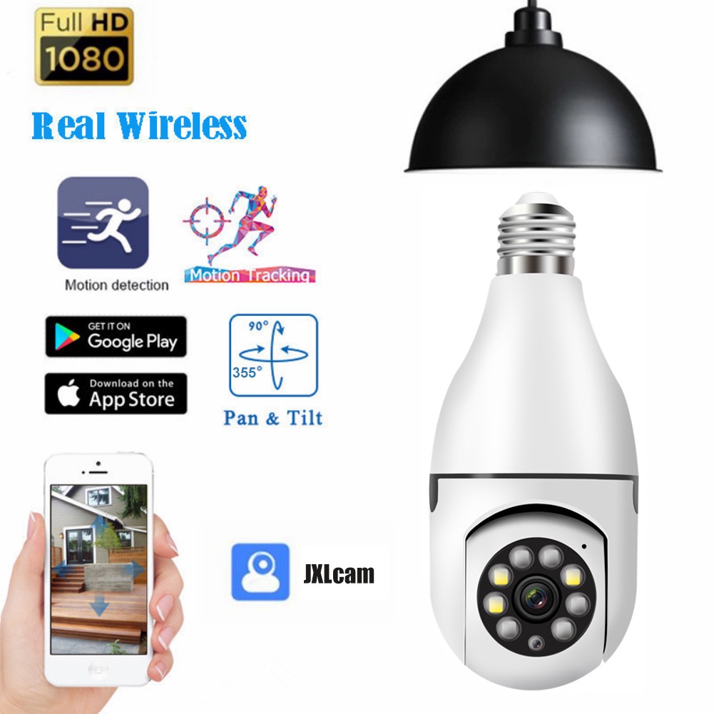 ღ 1080P Camera Quan Sát Ban Đêm Video 2mp GIÁM SÁT An Ninh Camera Quan Sát Ngoài Trời Phát Hiện Chuyển Động Hỗ Trợ Thẻ Sd