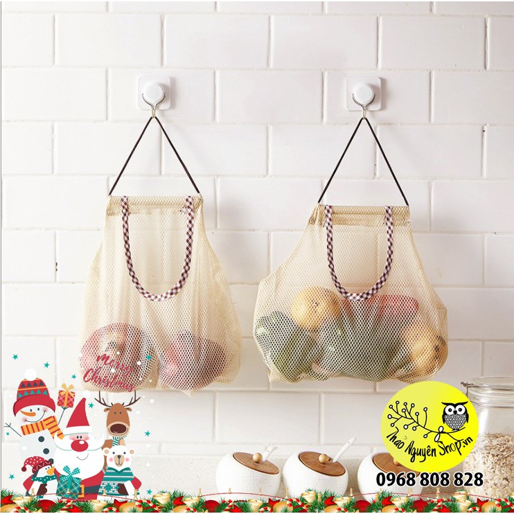 Giỏ lưới đa năng đựng hành tỏi