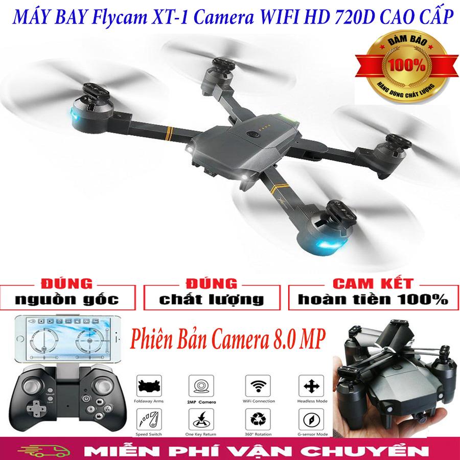 Flycam XT-1 Động Cơ Mạnh,Camera Chống RungMáy Bay Điều Khiển Từ Xa Xt-1 Kết Nối Wifi Quay Phim Chụp ảnh Full Hd 720P