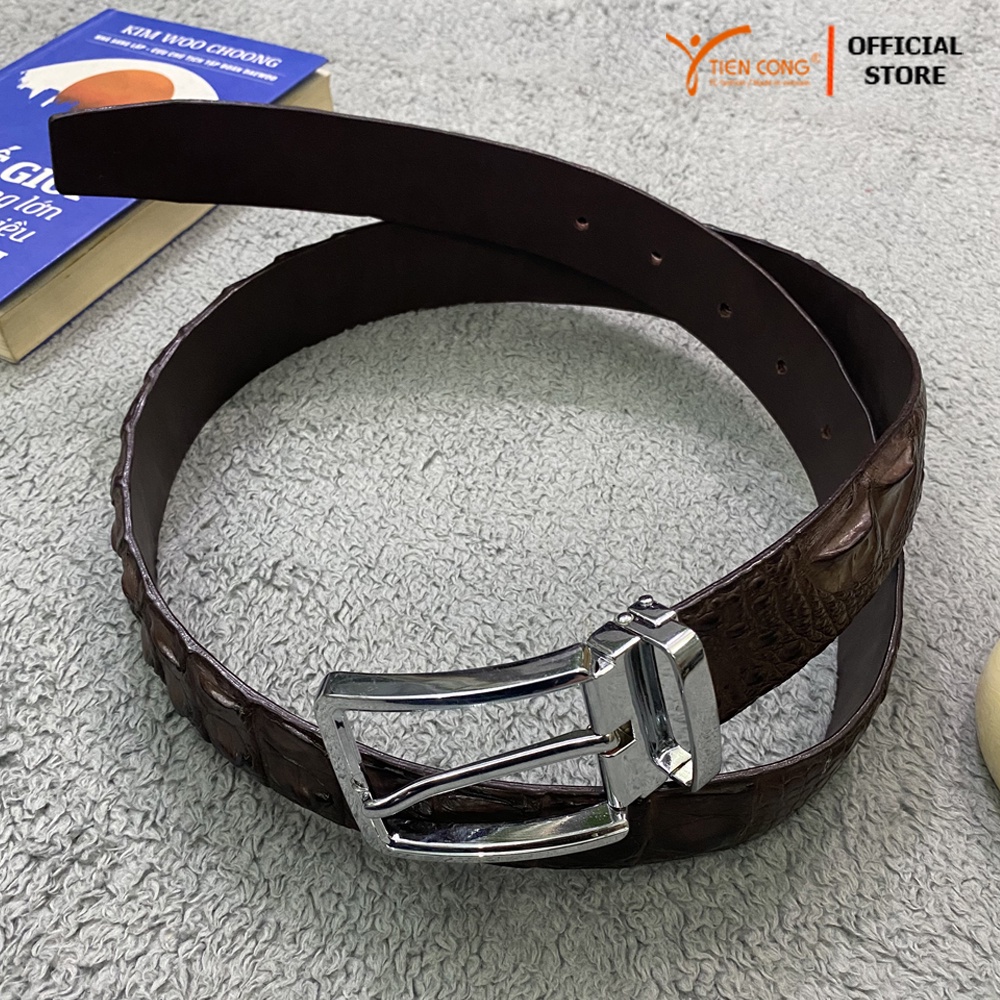 Thắt Lưng Nam da cá sấu đầu kim TIẾN CÔNG cao cấp TCN2005