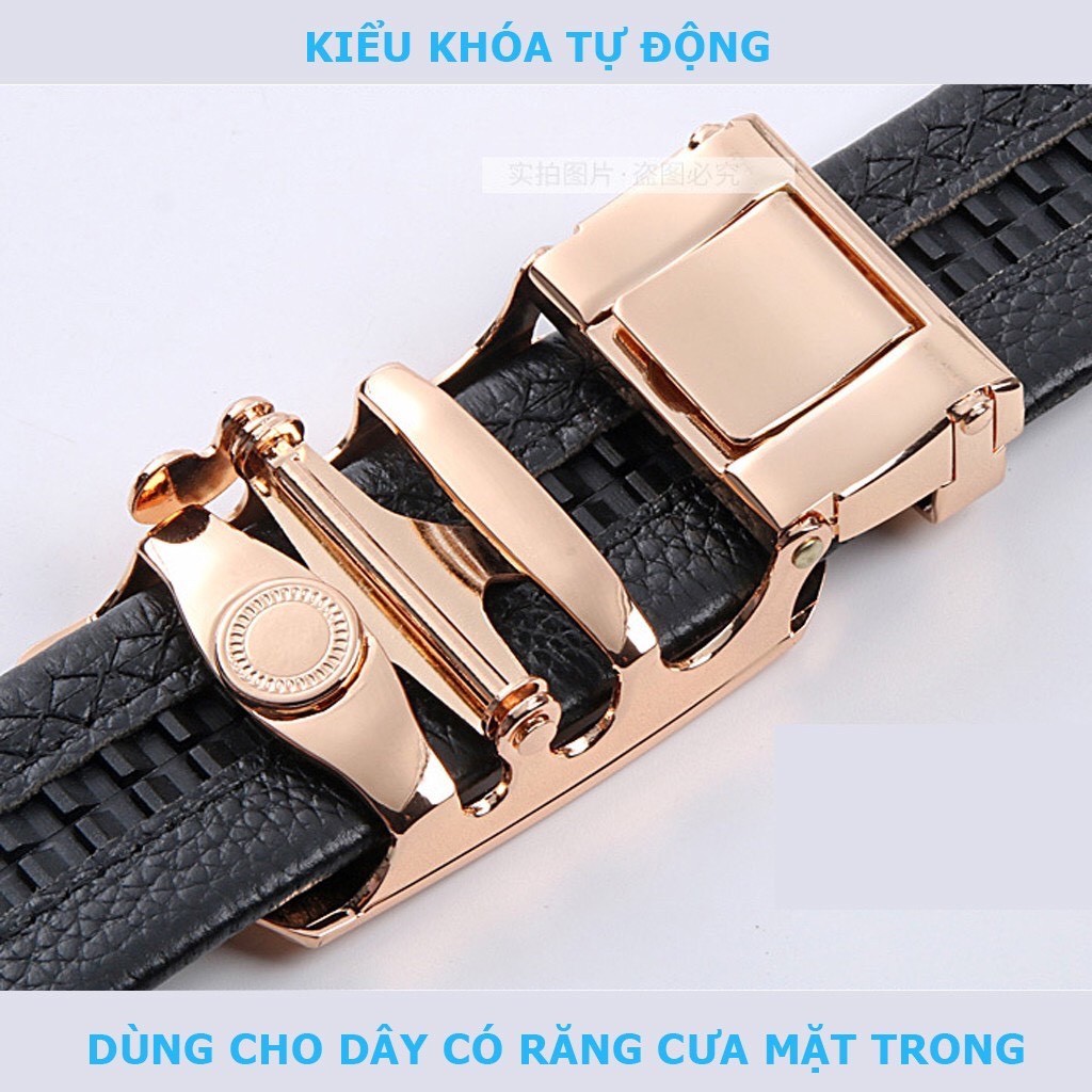 Mặt khóa tự động Cao Cấp𝓢𝓪𝓵𝓮 𝓱𝓸𝓽 cho thắt lưng da công sở nam size 3.5cm, kích thước mặt khóa 4x6cm