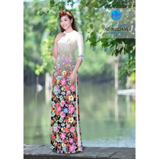 Vải áo dài in 3d lụa nhật
