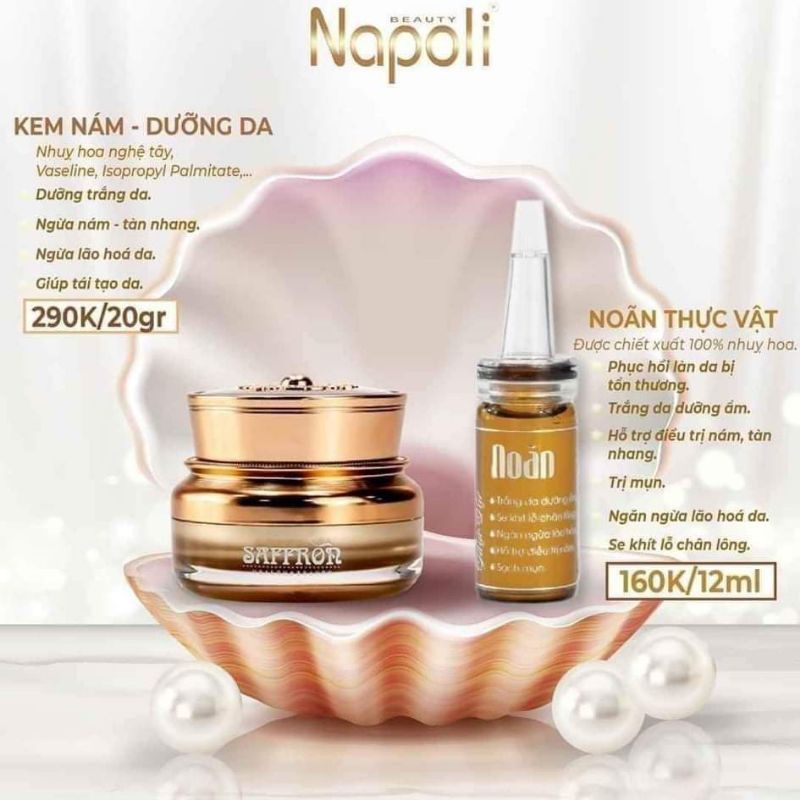 KEM NÁM SAFFRON 20GR HẢI ÂU VIỆT MẪU MỚI