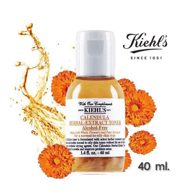 Nước hoa hồng Kiehl's Calendula Herbal Extract Toner 40ml [Mini Size]