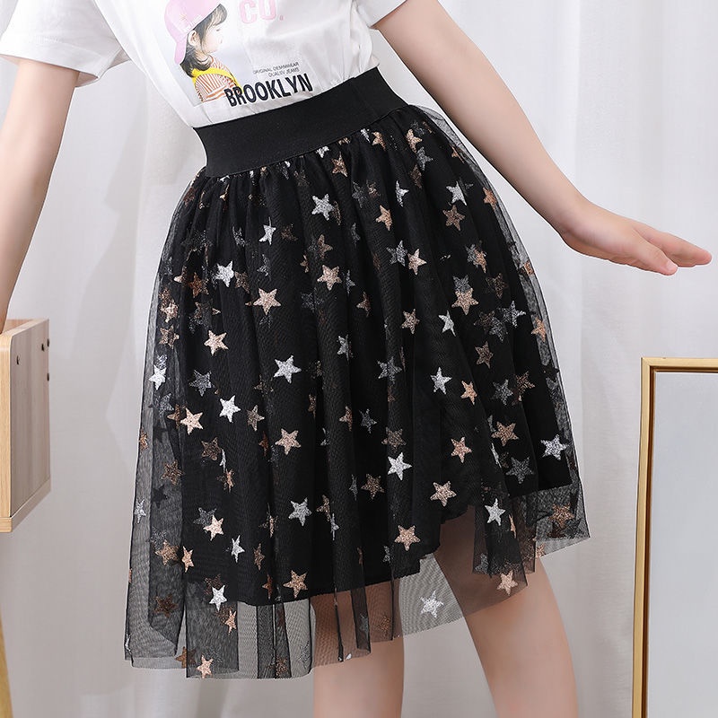 Chân Váy Hoa Cúc Dài Tới Gối Thời Trang Xuân Thu Dành Cho Bé Gái