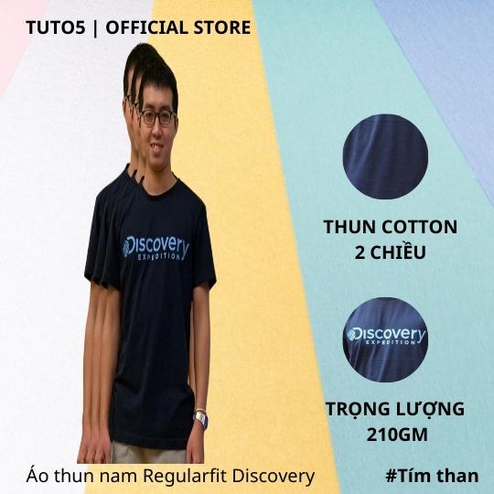 Áo thun nam tay lỡ TUTO5 phông nam ngắn tay Discovery Regular fit thun cotton cao cấp phong cách trẻ trung ATD01