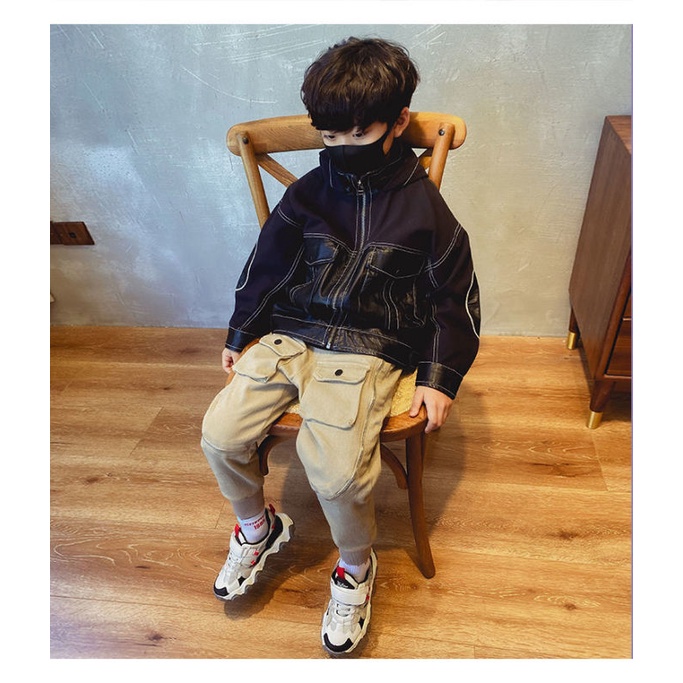 Quần dài có túi thời trang đáng yêu dành cho bé trai