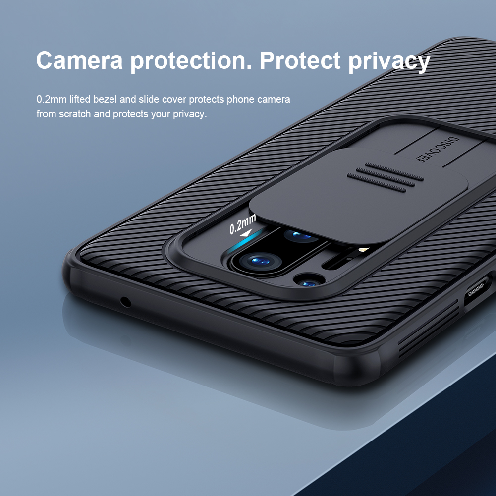 Ốp Điện Thoại Nillkin Camshield Pro Cho Oneplus 8 Pro Bằng PC Cứng Thiết Kế Nắp Trượt Bảo Vệ Camera