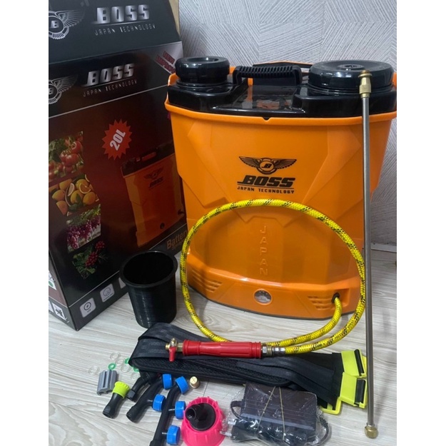 Bình phun Thuốc Bằng Điện Boss Nhật 20L 1 bơm và 2bơm