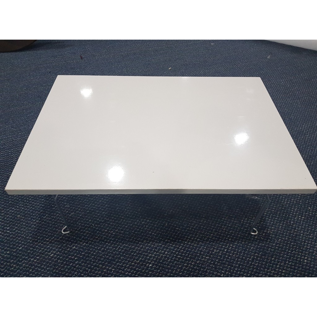 Bàn chân gấp mặt MFC trắng 60x40cm