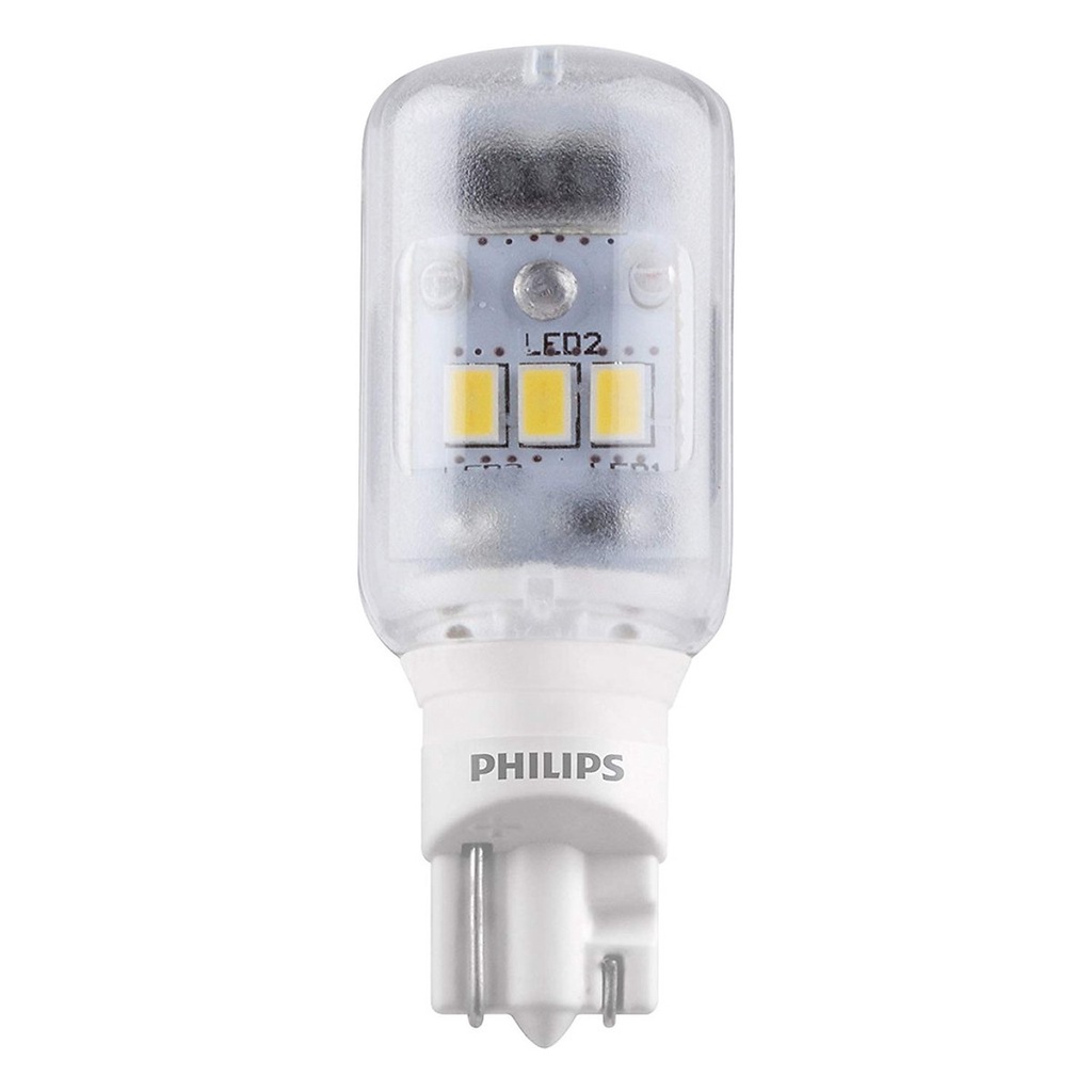 Bóng Đèn Tín Hiệu Led Xe Ô Tô/ Xe Hơi Philips T16 LED 12789 12V 6000K - Trắng (Hàng chính hãng)