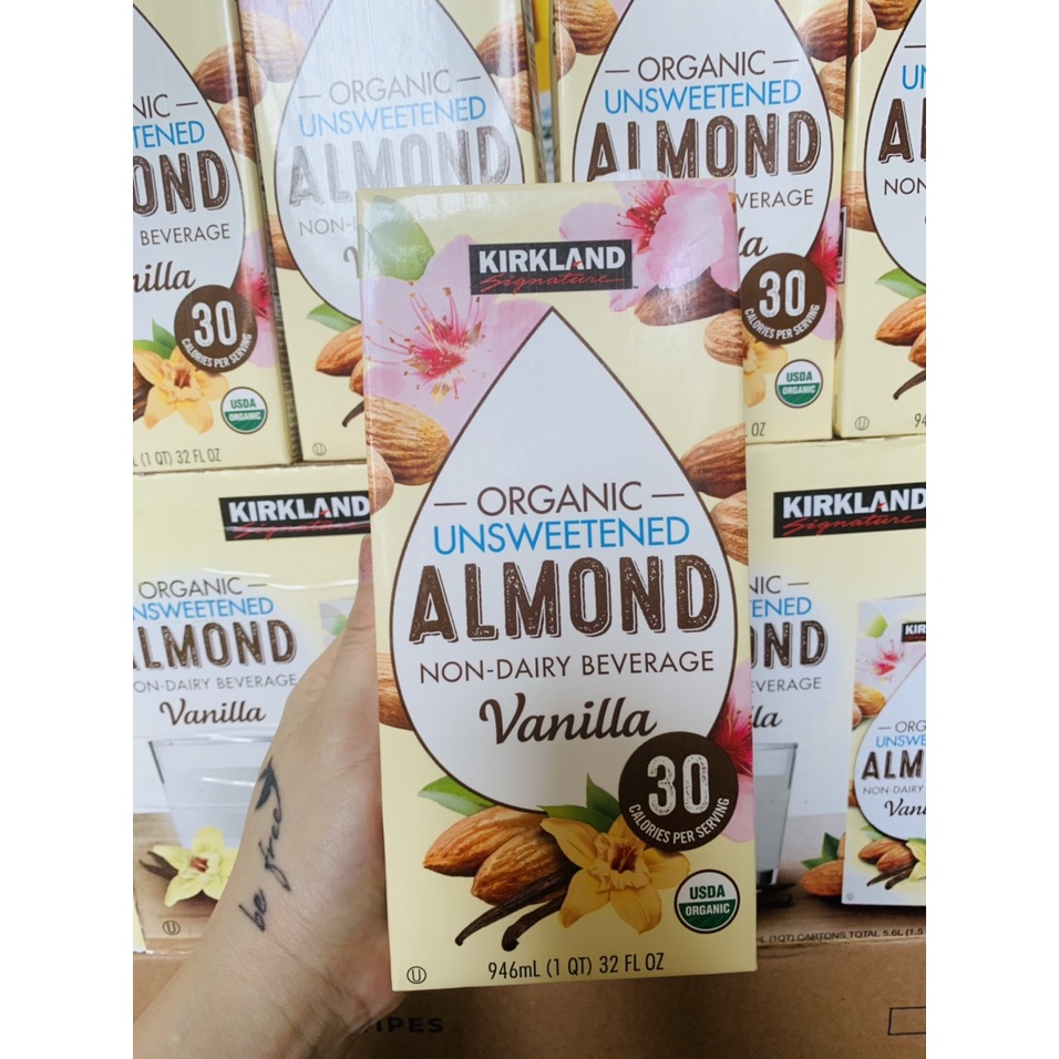1 THÙNG 6 HỘP SỮA HẠNH NHÂN HỮU CƠ 946ML - KIRLAND