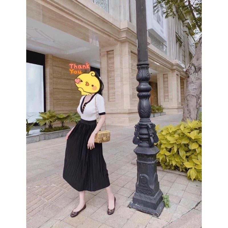 Chân Váy Xếp Ly Dài Thần Thánh Sắn 3 Màu Kèm Video | BigBuy360 - bigbuy360.vn