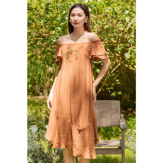 Jenny Le - Đầm maxi trễ vai thêu tay đuôi cá xéo Sarito Dress JL121