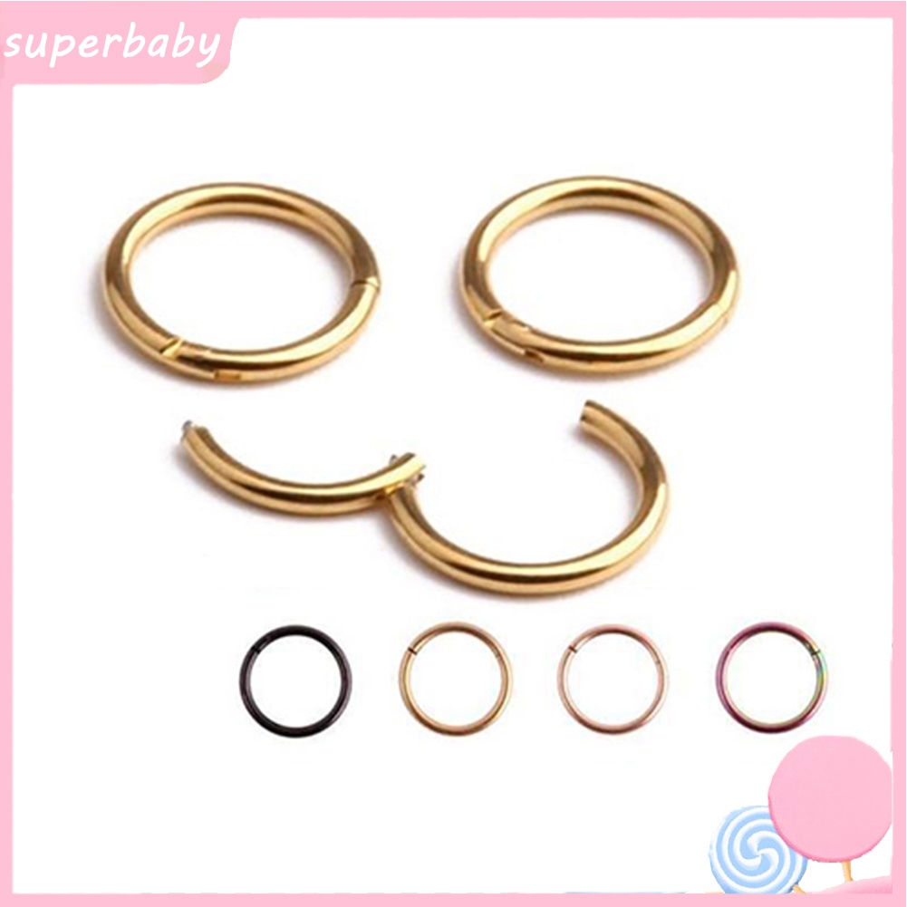 1 Khuyên Mũi 16G 14G Bằng Thép Không Gỉ