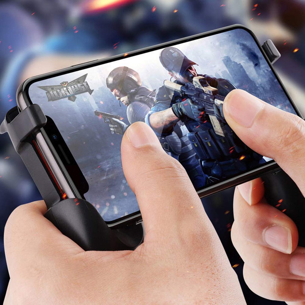 [ FREE SHIP ] Combo tay cầm 5 trong 1 chơi game mobile Free Fire PUBG ROS làm mát máy