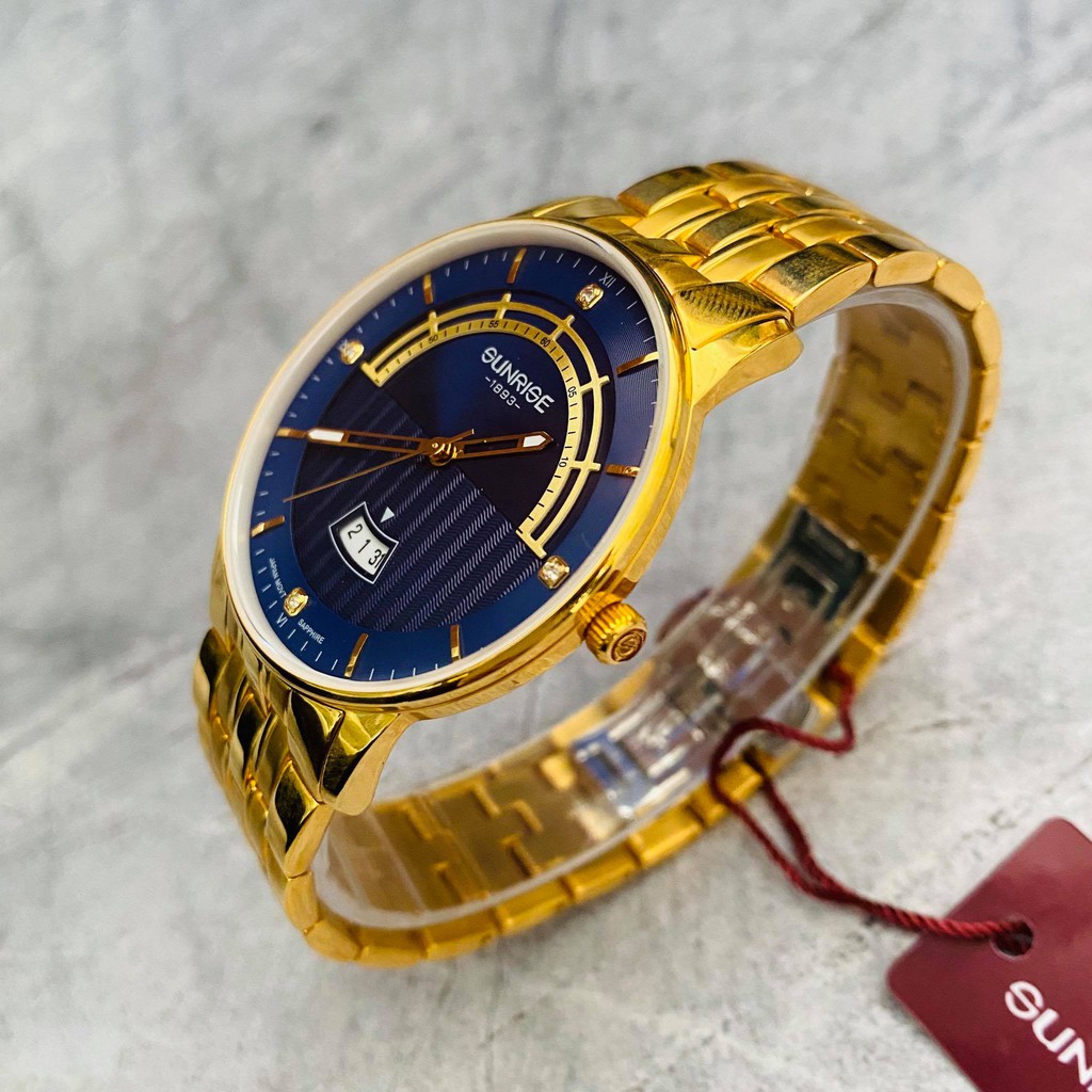 Đồng hồ Sunrise nam chính hãng Nhật Bản M1224SA.G.X - kính saphire chống trầy - chốn