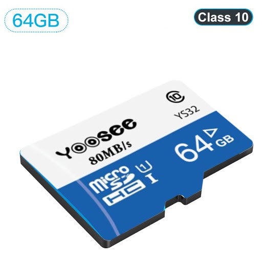 Thẻ Nhớ Yoosee 64Gb U3 Class 10 Tốc Độ Cao Chuyên Dụng Cho Điện Thoại, Camera Wifi, Máy Tính Bảng