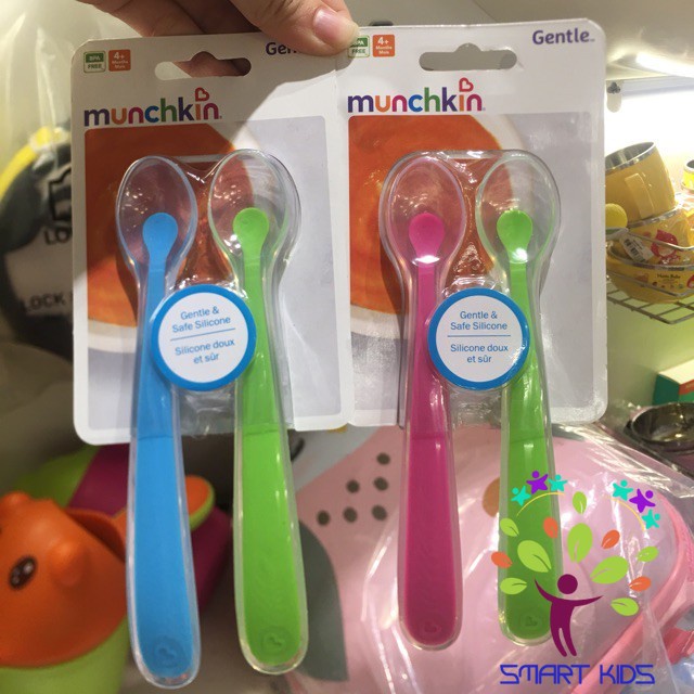 BỘ 2 THÌA SILICONE MUNCHKIN