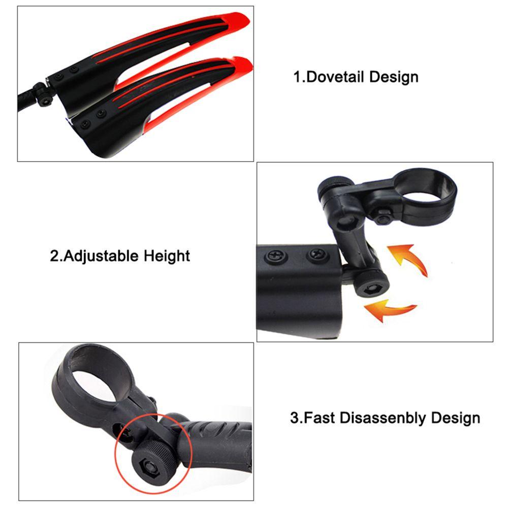 WATTLE Set 2 Tấm Chắn Bùn Trước / Sau Hai Màu Thời Trang Cho Xe Đạp