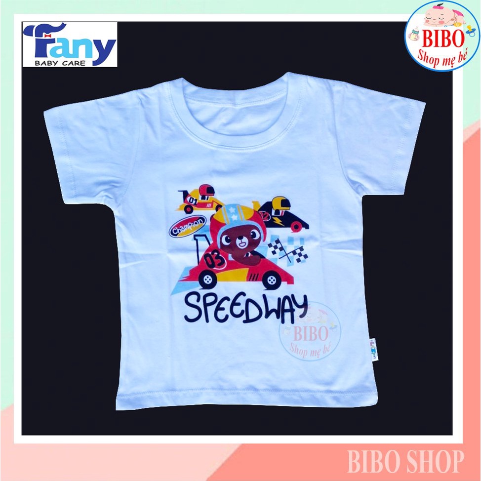 Chất đẹp ÁO THUN TAY NGẮN CHẤT COTTON CỔ TRÒN TRẮNG IN HÌNH CHO BÉ MẶC NHÀ LOẠI ĐẸP HIỆU FANY_In Fany