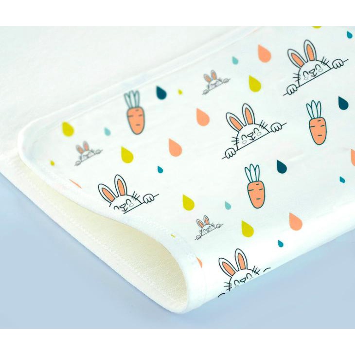 Lót Chống Thấm Sợi Tre, Miếng Lót Thay Bỉm Chống Thấm 5 Lớp Organic Cho Bé KT 50*70cm, Thị Nắng Store