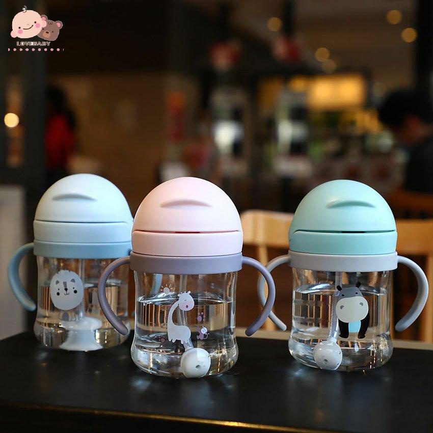 Bình Uống Nước Có Tay Cầm Và Ống Hút Tiện Dụng Cho Bé