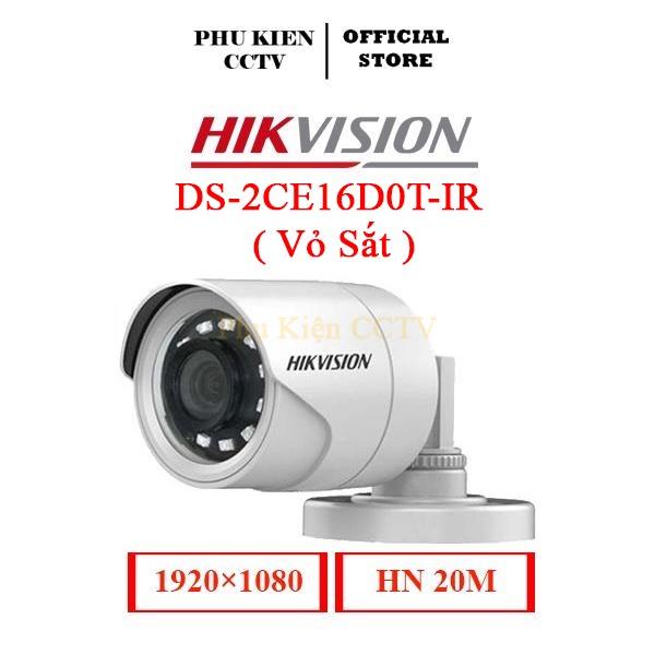 Camera Hikvision 2mp thân trụ DS-2CE16DOT-IR hồng ngoại 20m vỏ kim loại