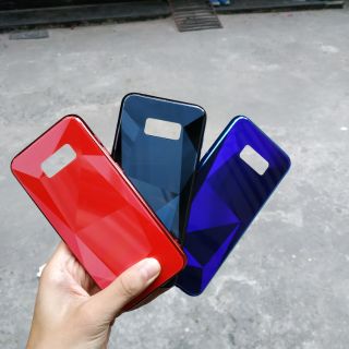 Ốp lưng Samsung Galaxy S8 / S8 Plus kính kim cương viền dẻo silicone