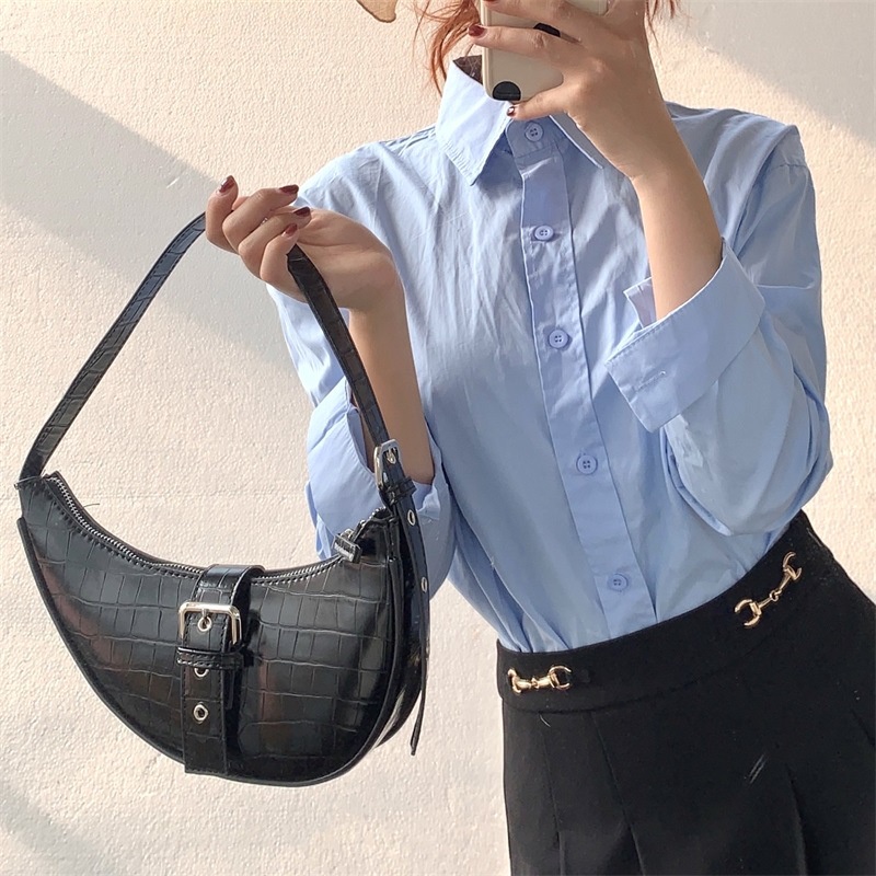 Túi Đeo Vai Họa Tiết Da Cá Sấu Thời Trang Cho Nữ
