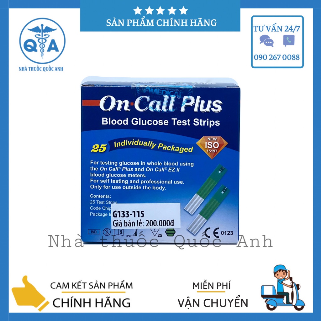 Que Thử Đường Huyết One Call Plus 25 Que