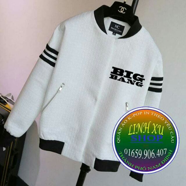 Áo bomber BIGBANG in theo yêu cầu