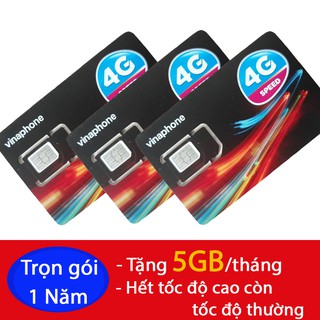 Sim 4G Vinaphone Trọn Gói 1 Năm Tặng 5GB 1 Tháng