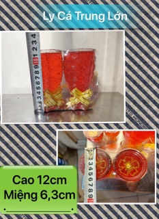 Đèn cầy ly - Ly Cá (hộp 3 hoặc 6 cặp)