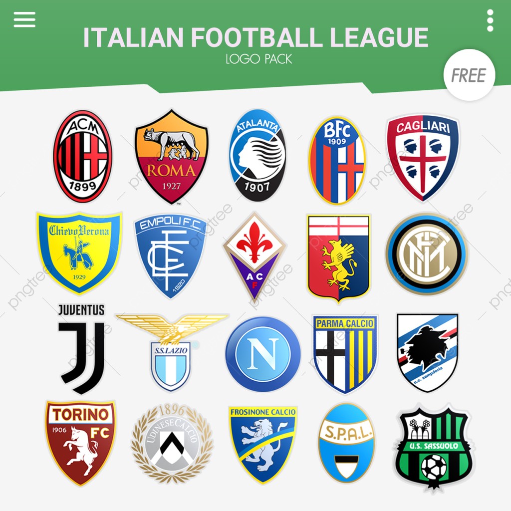 Móc Chìa Khóa Hình Logo Đội Bóng Iga League / Italian League / Mercendais