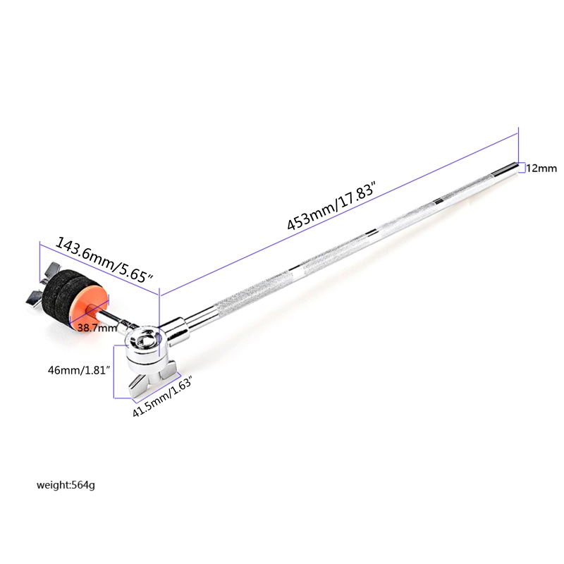 Tay Nắm Trống Cymbal Bằng Kim Loại Có Thể Điều Chỉnh Dễ Lắp Đặt