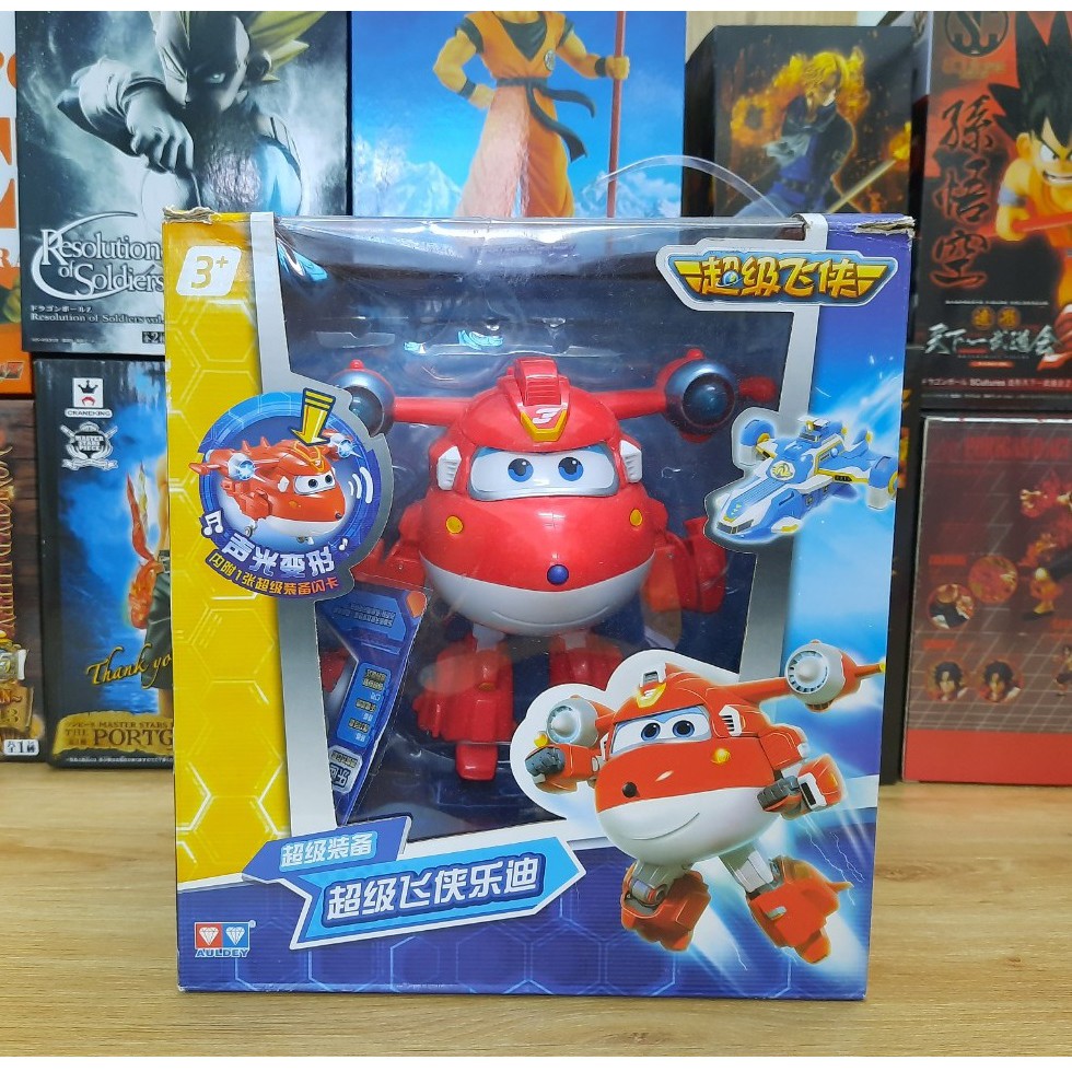Super wings đội bay siêu đẳng Jett Siêu Cấp Robot Biến Hình Cỡ Lớn Có Đèn Và Âm Thanh đồ chơi trẻ em