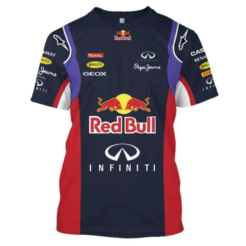 2022 Mới F1 Racing Suit + Red Bull Team F1 Jersey + Áo thun ngắn tay Unisex mùa hè