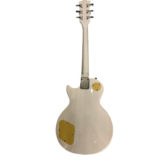 Guitar điện Saiger 2 mobin xịn màu trắng