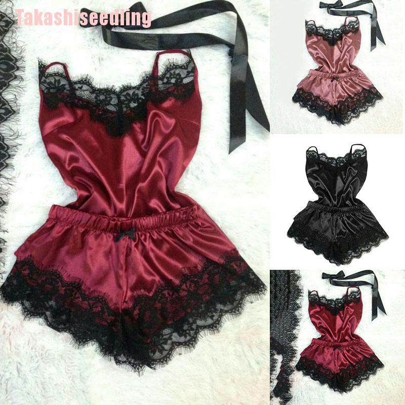 Đồ Ngủ Lụa Satin Quyến Rũ Cho Nữ