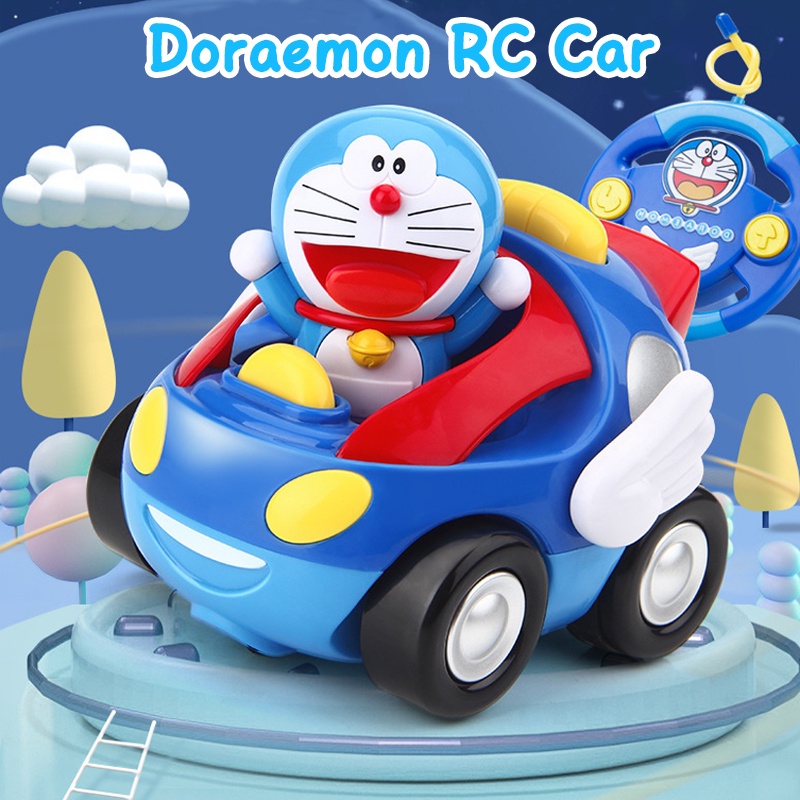 Đồ Chơi Xe Hơi Đua Điều Khiển Từ Xa Không Dây Hình Doraemon 12cm Dành Cho Bé Trai