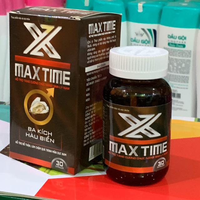 Max Time bổ thận tráng dương, sinh tinh, tăng cường sinh lý nam giới, giảm đau lưng mỏi gối