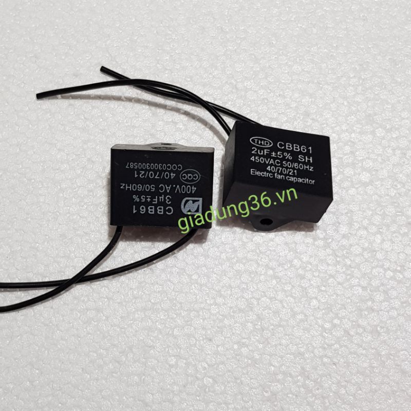 Tụ quạt 2uf 2.5uf 3uf 4uf 5uf