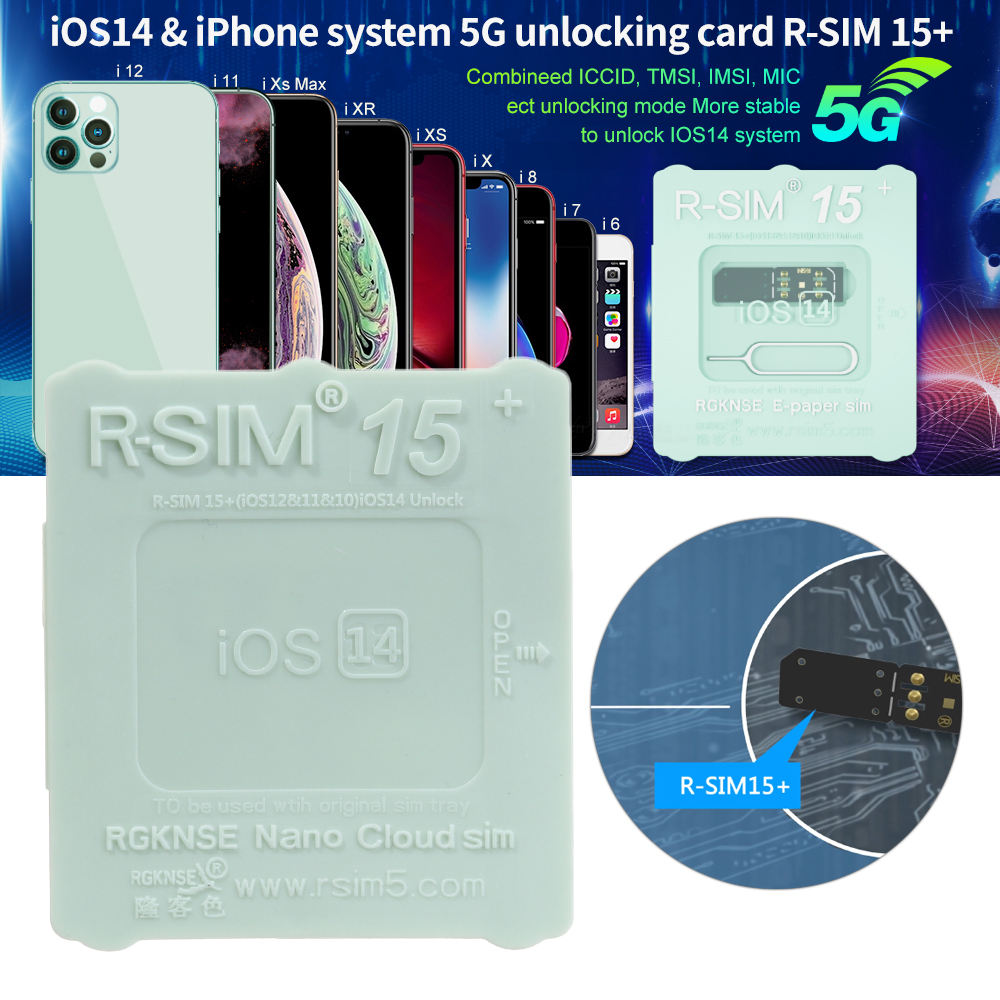 Thẻ Sim Mở Khóa Thông Minh R-Sim15 + Turbo 3g 4g 5g Lte