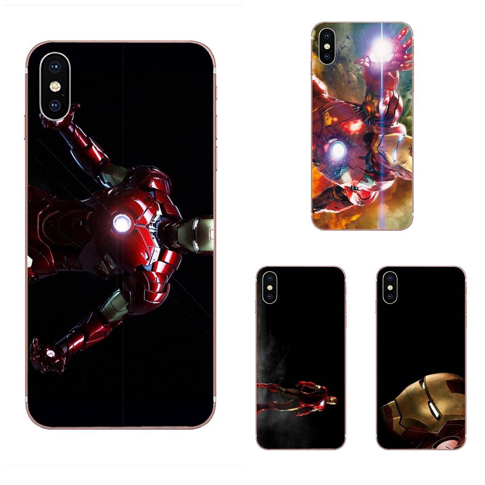 Lưng Ốp Điện Thoại Họa Tiết Cờ Iron Man Nhiều Màu Độc Đáo Cho Samsung Galaxy A10 A20 A20E A3 A40 A5 A50 A7 J3 J5 J6 J7 2016 2017 2018