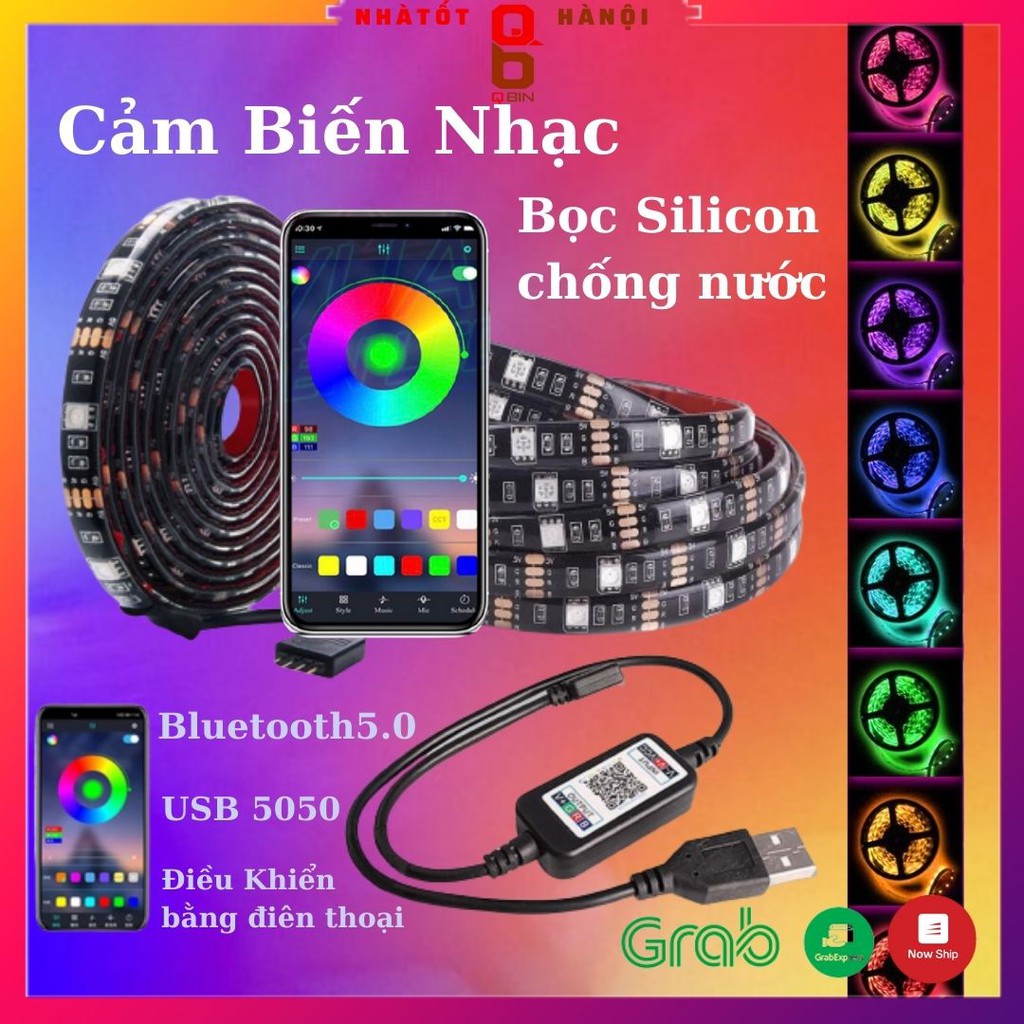 Đèn led tiktok 5M mix đổi màu RGB Quay video cuốn hút Triệu view Đèn trang trí phòng ngủ bàn làm việc