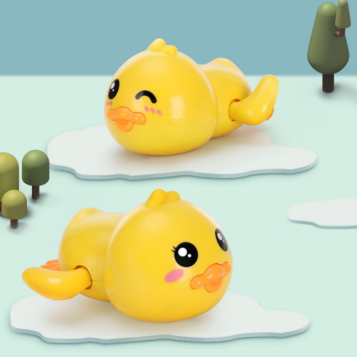 Vịt Bơi Vặn Cót - Đồ Chơi Nhà Tắm Dưới Nước thả bồn tắm Cho Bé Thích Thú Vận Động,Vui Chơi Giải Trí
