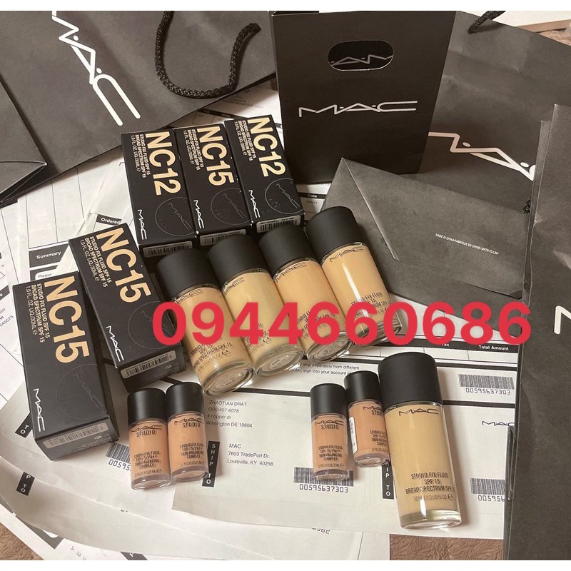 MAC - Kem nền MAC Studio Fix Fluid foundation chính hãng bill US